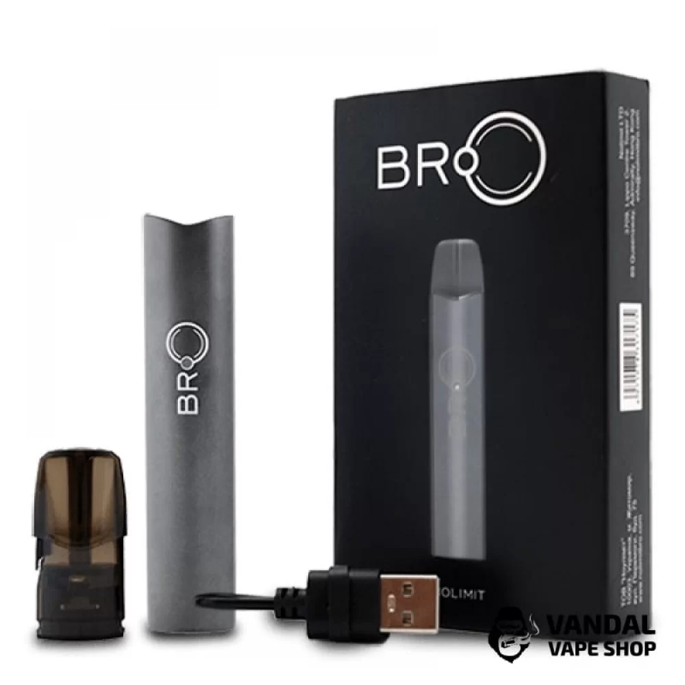 Стартовый набор Nolimit BRO Pod Kit в серебреном цвете Стартовый набор Nolimit BRO Pod Kit в серебреном цвете