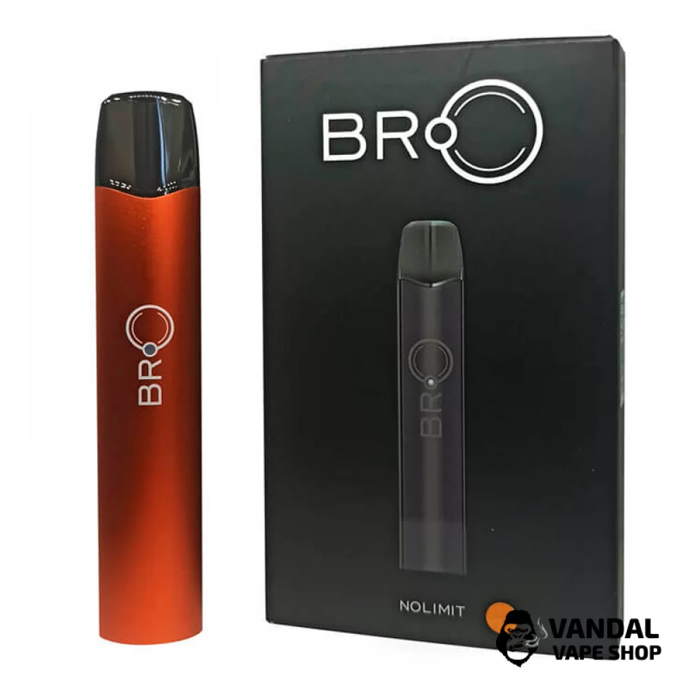 Стартовый набор Nolimit BRO Pod Kit в оранжевом цвете Стартовый набор Nolimit BRO Pod Kit в оранжевом цвете