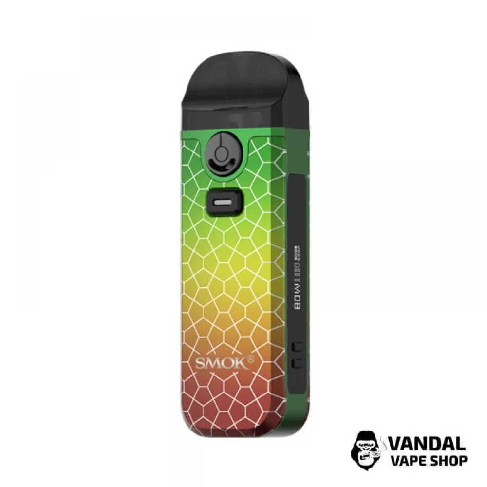 Стартовый набор SMOK Nord 4 Pod Kit в расцветке "Rasta Green Armor"
