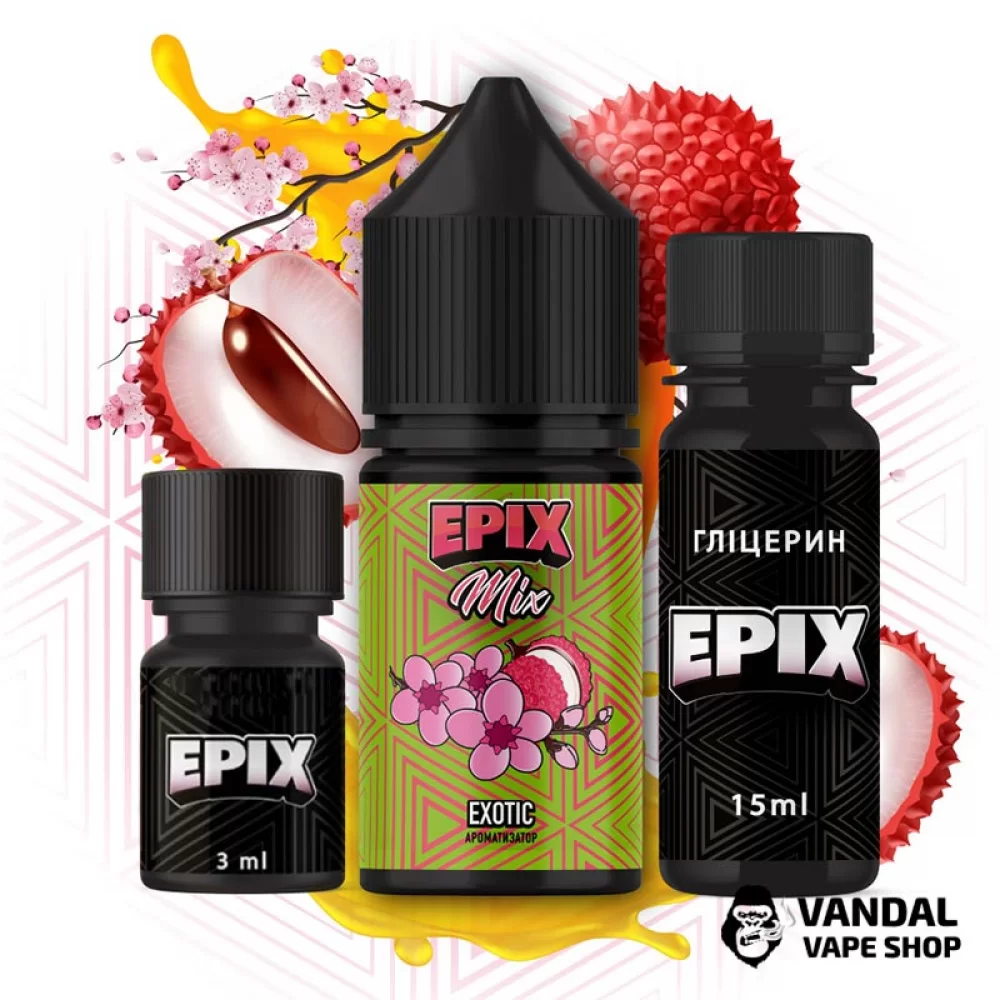 Набор для самозамеса Epix Mix 30 мл 25 мг со вкусом личи и душистой сакуры