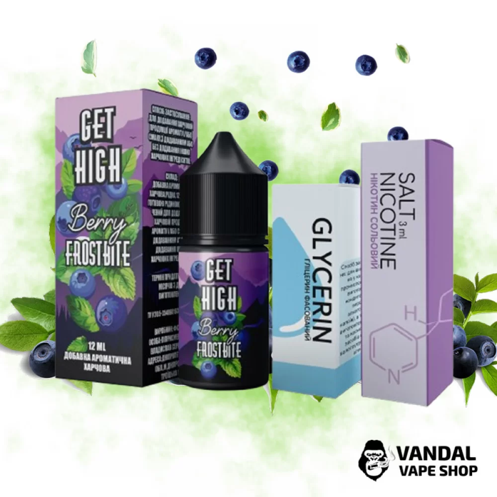 Набор для самозамеса Get High 30 мл 50 мг со вкусом черники и мяты