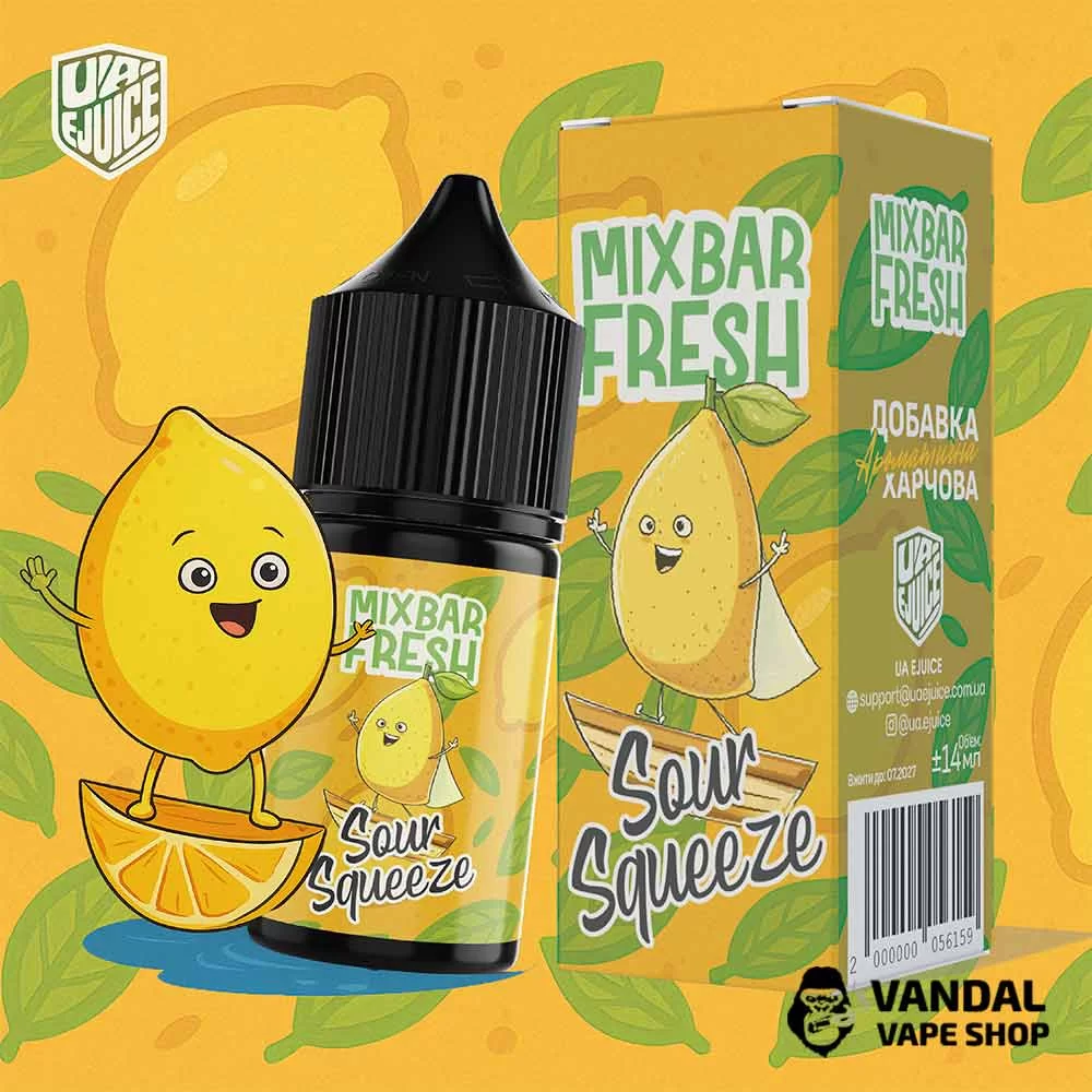 Набір для самозамісу Mix Bar Fresh 30 мл 65 мг зі смаком лимону та лайму з холодом