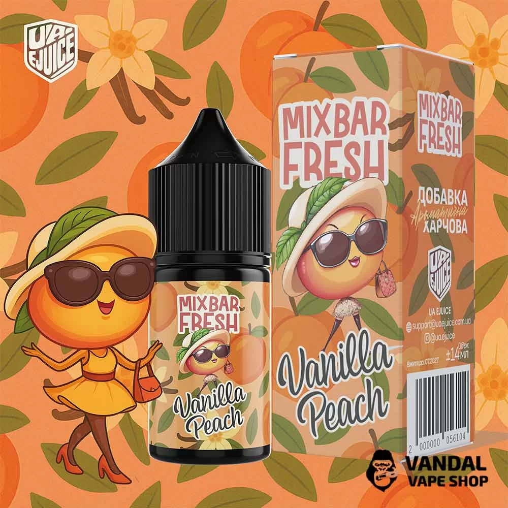 Набор для самозамеса Mix Bar Fresh 15 мл 65 мг со вкусом персика и ванили