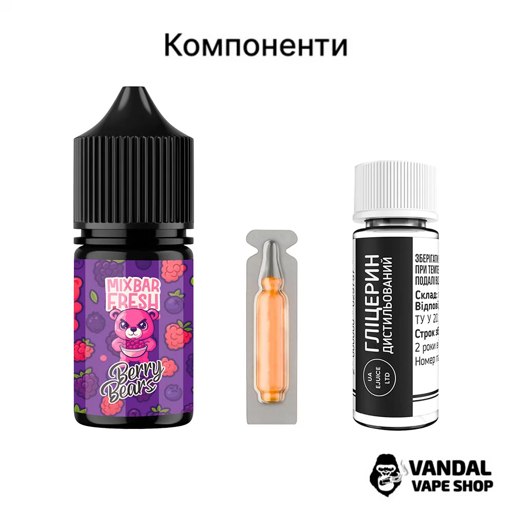 Набір для самозамісу Mix Bar Fresh 30 мл 65 мг зі смаком лимону та лайму з холодом