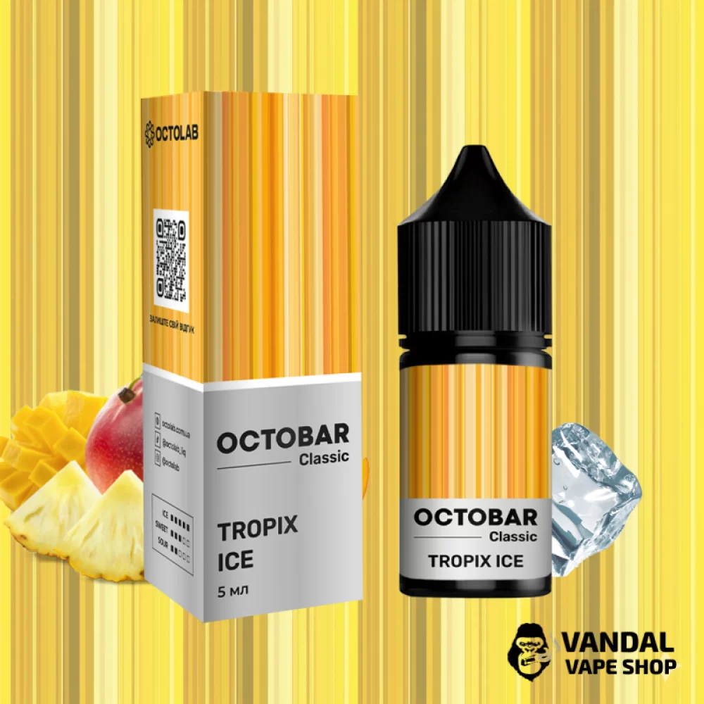 Набор для самозамеса OctoBar Salt 10 мл 50 мг со вкусом манго и ананаса с холодком Набор для самозамеса OctoBar Salt 10 мл 50 мг со вкусом манго и ананаса с холодком