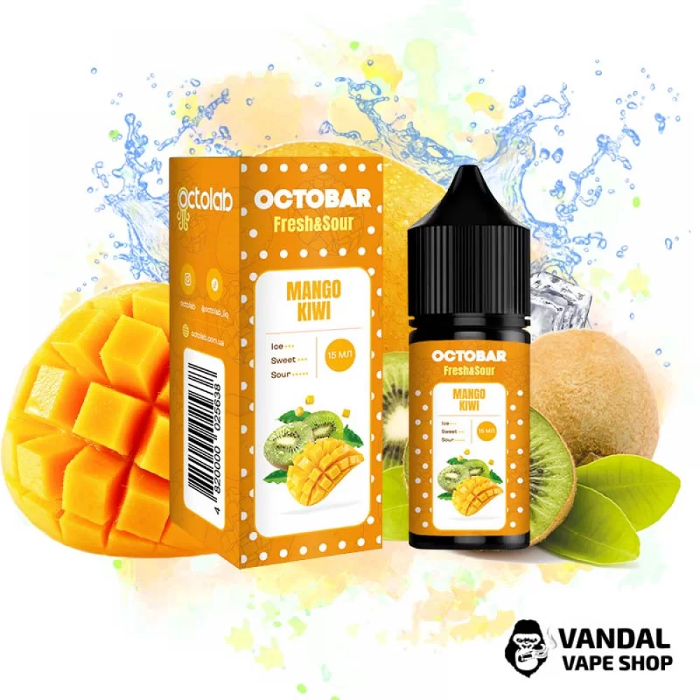 Набор для самозамеса Octobar Fresh & Sour 30 мл 50 мг со вкусом киви и манго