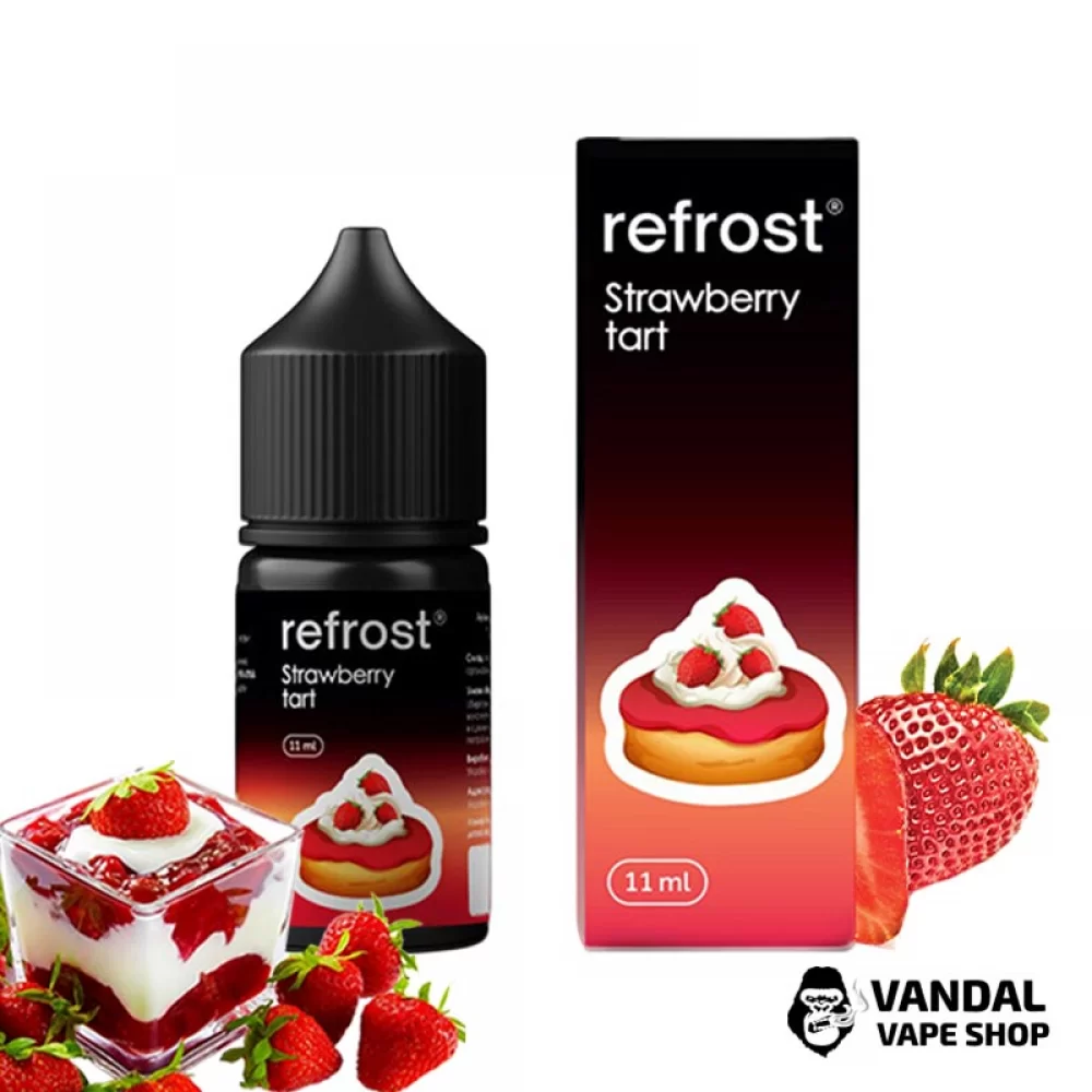 Набор для самозамеса ReFrost 30 мл 50 мг со вкусом клубничной выпечки с кремовым оттенком Набор для самозамеса ReFrost 30 мл 50 мг со вкусом клубничной выпечки с кремовым оттенком