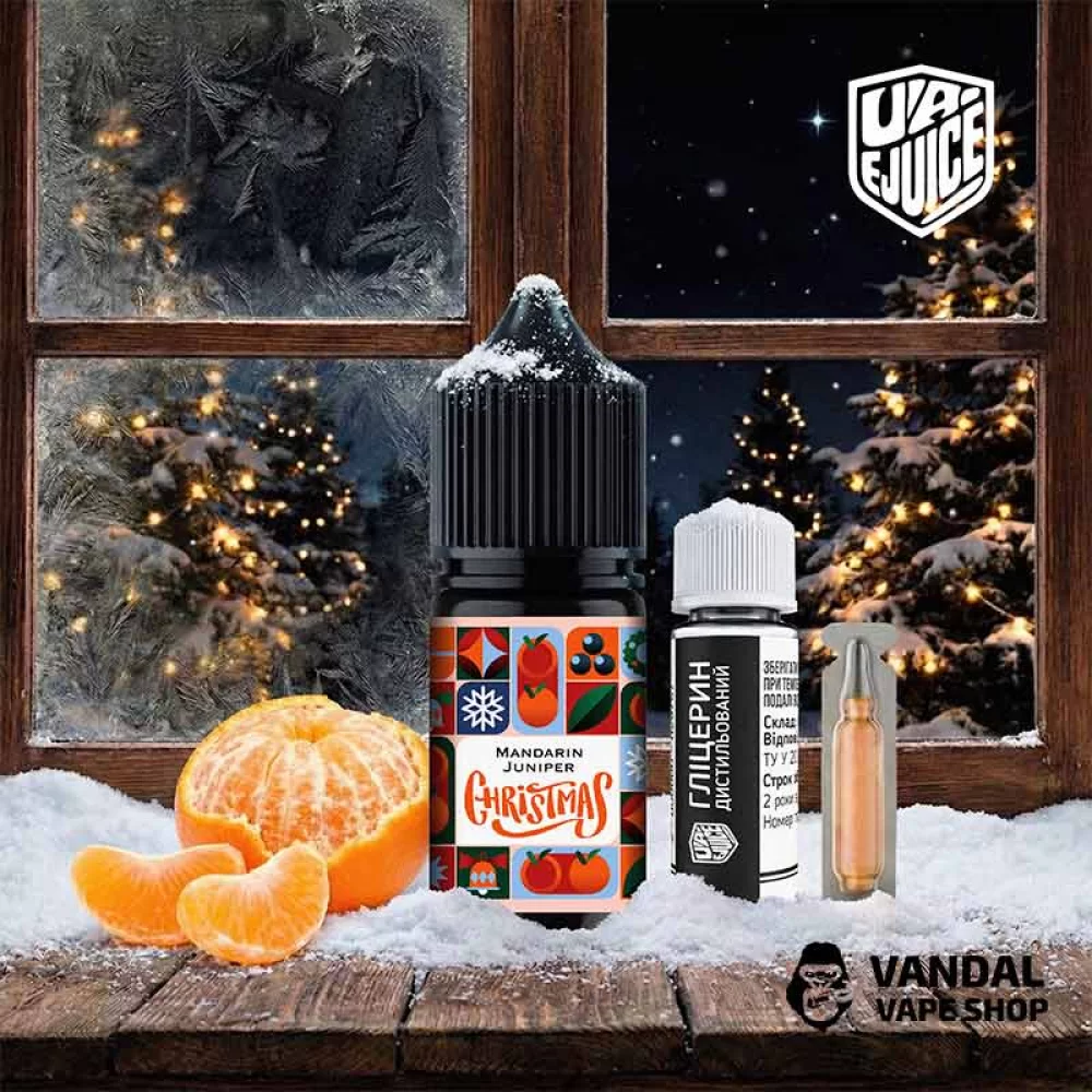 Набір для самозамісу UA-Ejuice Christmas 30 мл 50 мг зі смаком мандарину і ялівцю