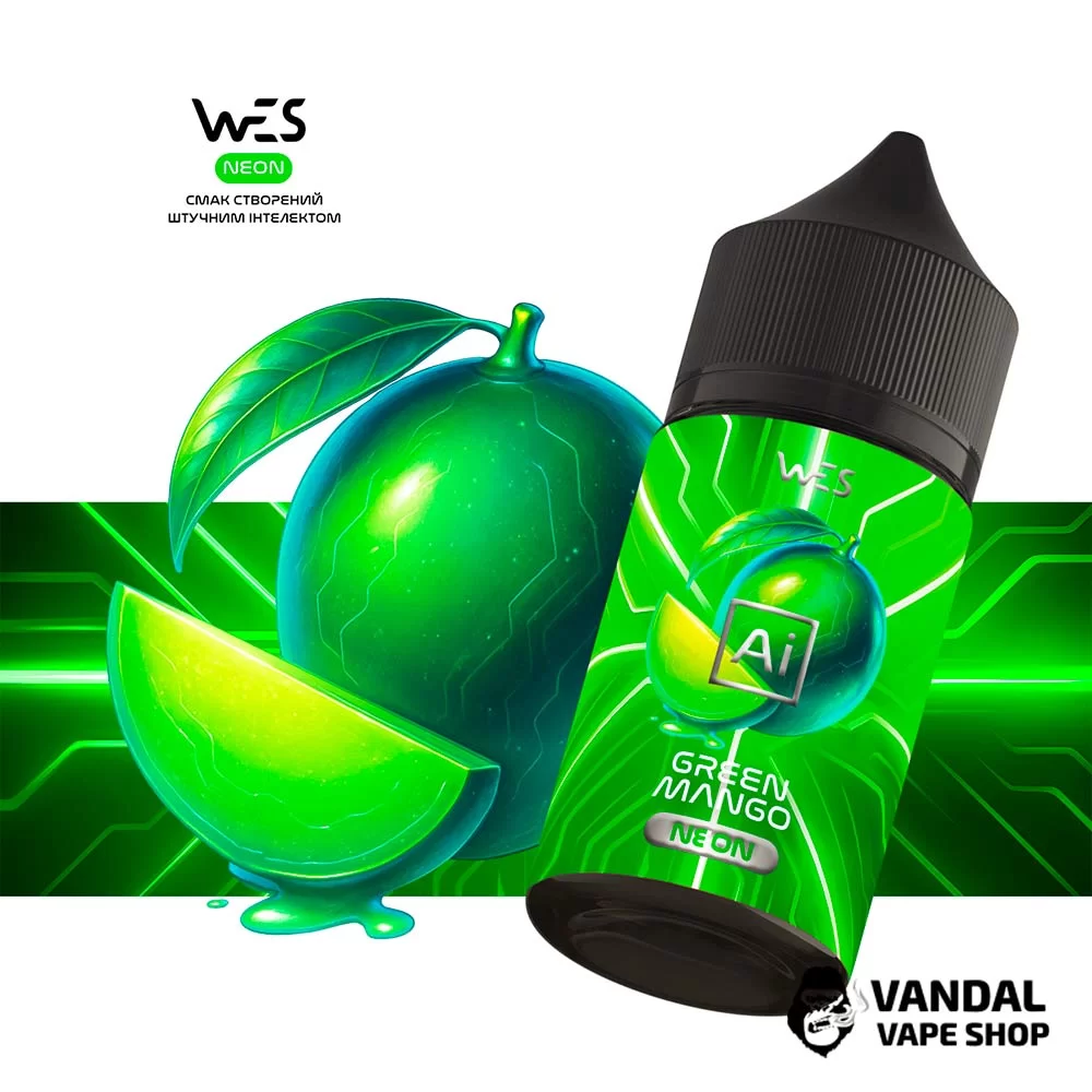 Набір для самозамісу WES Ai Neon 30 мл 65 мг зі смаком зеленого манго