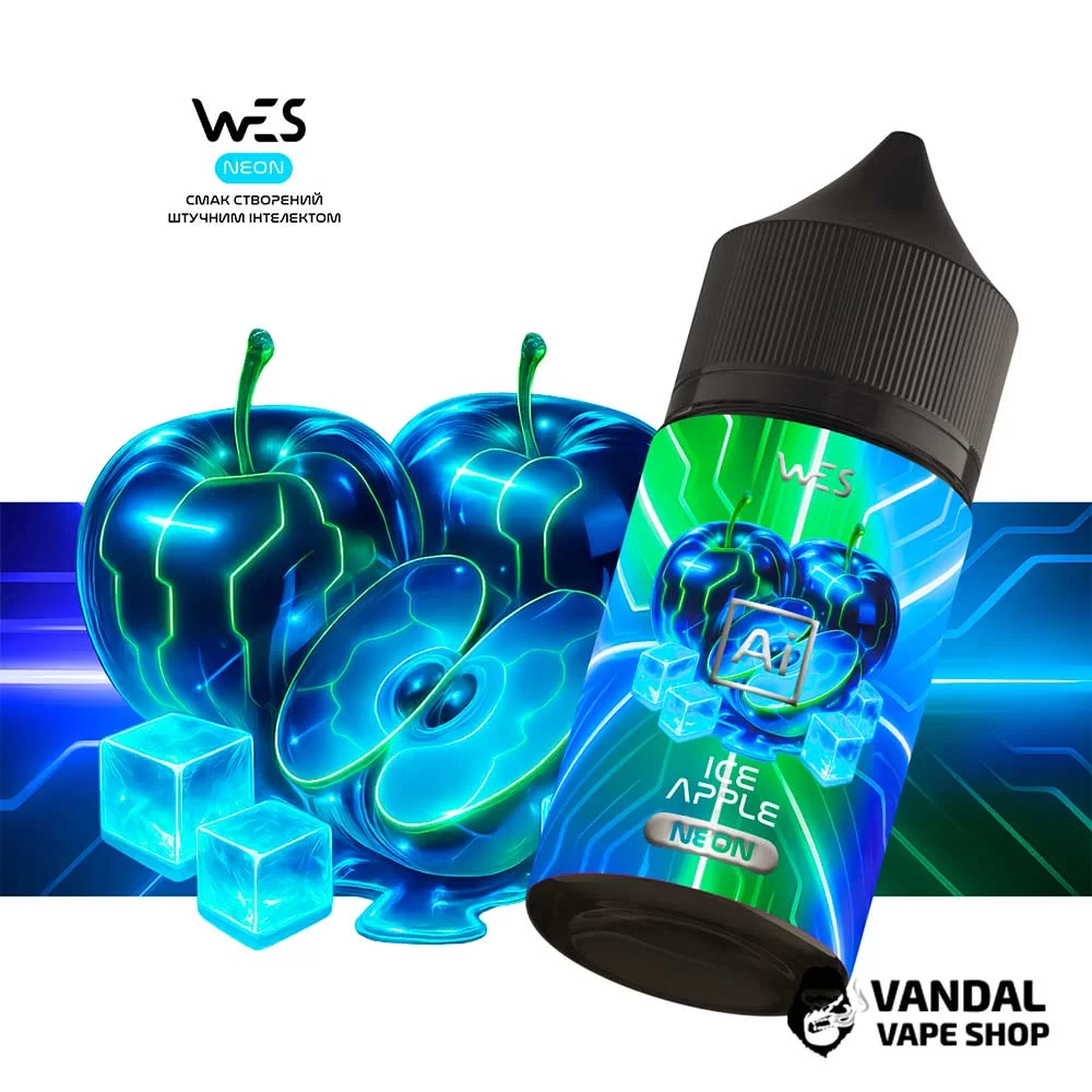 Набір для самозамісу WES Ai Neon 30 мл 65 мг зі смаком яблука з холодком
