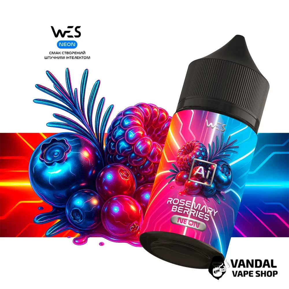 Набор для самозамеса WES Ai Neon 30 мл 65 мг - со вкусом ягод и розмарина