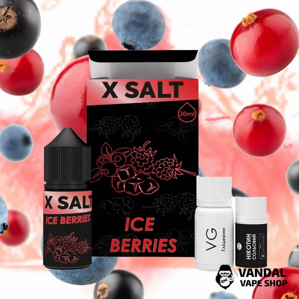 Набор для самозамеса XSalt 30 мл 65 мг со вкусом ягод с холодком