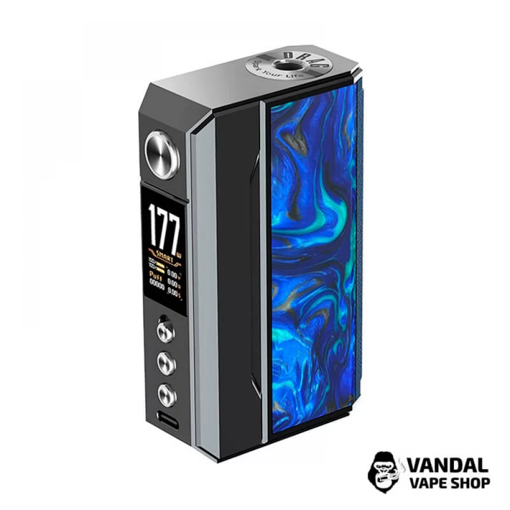 Оригінальний бокс мод VooPoo Drag 4 у сірому кольорі зі вставкою "Ocean Blue" Оригінальний бокс мод VooPoo Drag 4 у сірому кольорі зі вставкою "Ocean Blue"