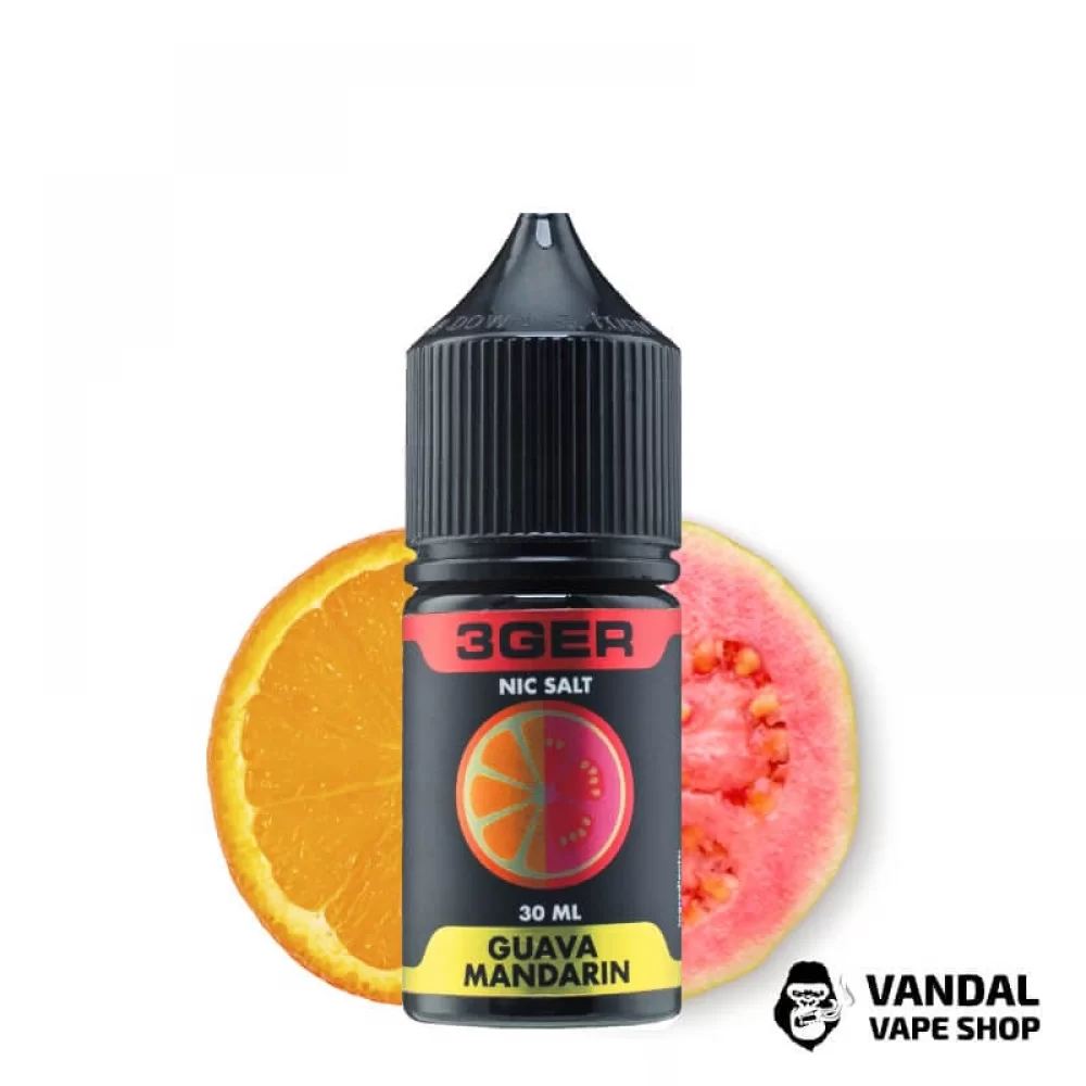 ЖИДКОСТЬ 3Ger Salt - Guava Mandarin 30 мл 35 мг НА СОЛЕВОМ НИКОТИНЕ СО ВКУСОМ гуавы с мандарином ЖИДКОСТЬ 3Ger Salt - Guava Mandarin 30 мл 35 мг НА СОЛЕВОМ НИКОТИНЕ СО ВКУСОМ гуавы с мандарином