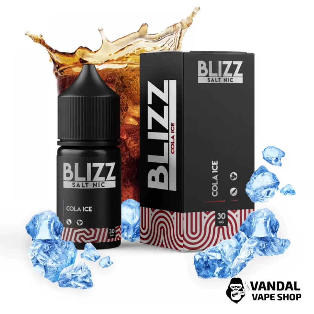 Рідина Blizz Salt 30 мл на сольовому нікотині 50 мг зі смаком коли з холодком Рідина Blizz Salt 30 мл на сольовому нікотині 50 мг зі смаком коли з холодком