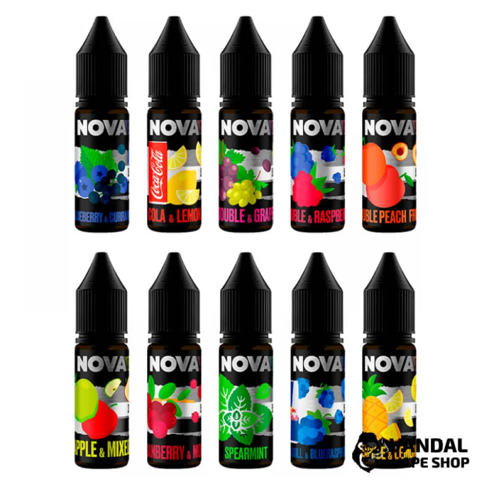 Рідина Nova Salt 15 мл на сольовому нікотині Рідина Nova Salt 15 мл на сольовому нікотині