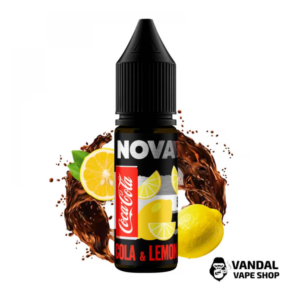 ЖИДКОСТЬ Nova Salt 15 мл НА СОЛЕВОМ НИКОТИНЕ 65 мг со вкусом колы и лимона ЖИДКОСТЬ Nova Salt 15 мл НА СОЛЕВОМ НИКОТИНЕ 65 мг со вкусом колы и лимона