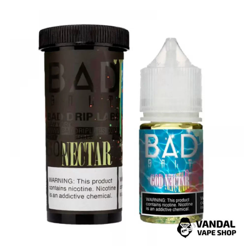 Премиальная солевая жидкость Bad Drip Bad Salt 30 мл 45 мг со вкусом маракуйи, манго, апельсина и гуавы