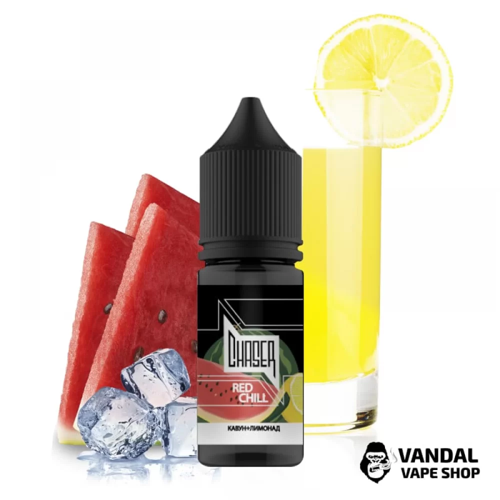 РІДИНА  Chaser Salt - Red Chill 15 мл 50 мг НА СОЛЬОВОМІ НІКОТИНІ З СМАКОМ сицилійського лимонаду з кавуном