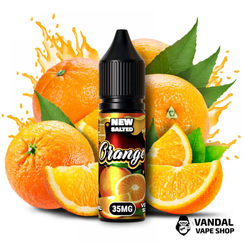 РІДИНА Flamingo New Salted 15 мл НА СОЛЬОВОМУ НІКОТИНІ 35 мг зі смаком сицилійського апельсину
