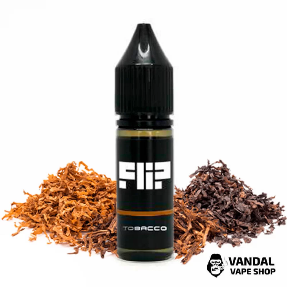ЖИДКОСТЬ FLIP Salt 15 мл НА СОЛЕВОМ НИКОТИНЕ 25 мг со вкусом табака ЖИДКОСТЬ FLIP Salt 15 мл НА СОЛЕВОМ НИКОТИНЕ 25 мг со вкусом табака