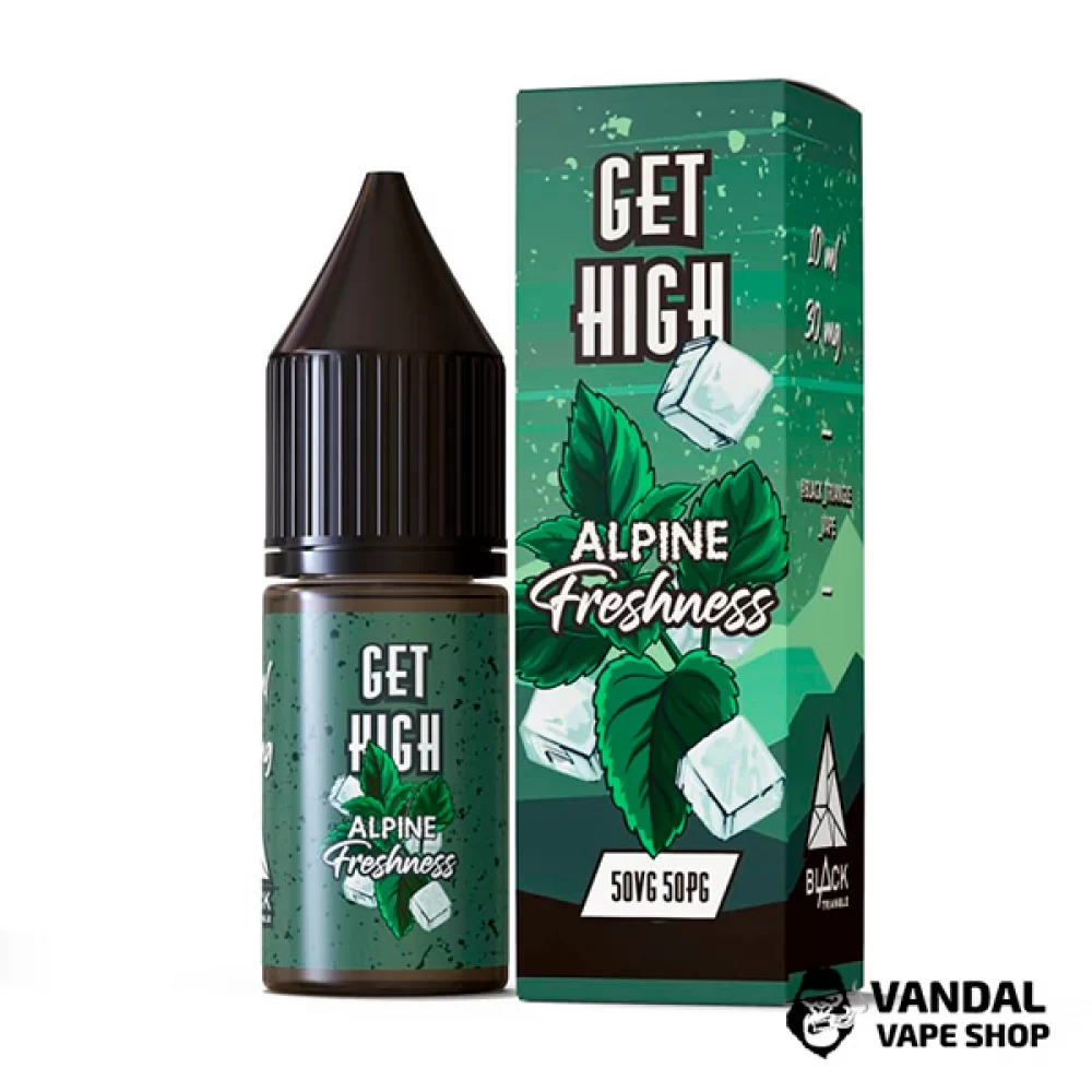 ЖИДКОСТЬ Get High - 10 мл НА СОЛЕВОМ НИКОТИНЕ 50 мг со вкусом мяты с холодком ЖИДКОСТЬ Get High - 10 мл НА СОЛЕВОМ НИКОТИНЕ 50 мг со вкусом мяты с холодком