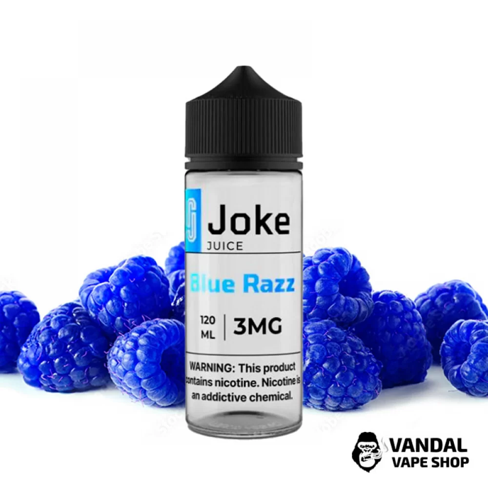 Жидкость Joke 120 мл на органическом никотине 3 мг со вкусом голубой малины