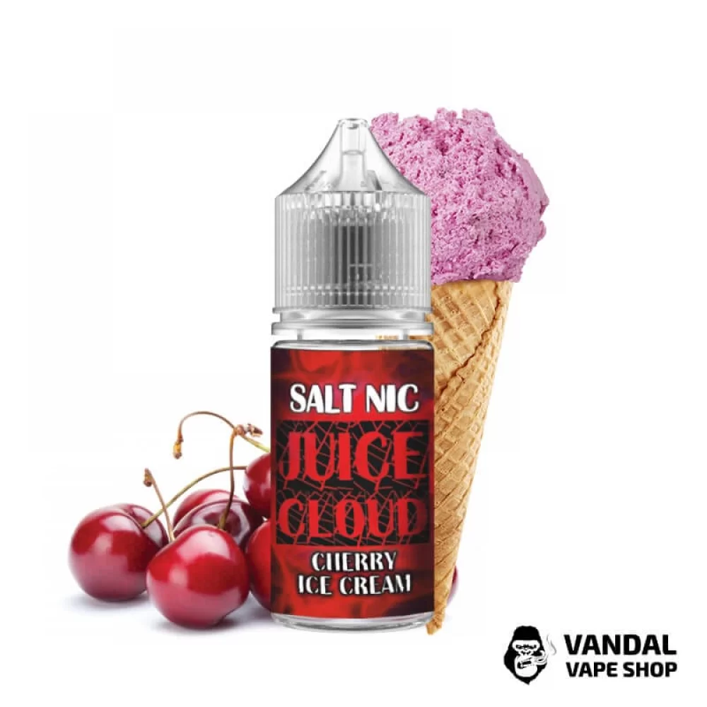 ЖИДКОСТЬ Juice Cloud - Cherry Ice Cream 30 мл 30 мг НА СОЛЕВОМ НИКОТИНЕ СО ВКУСОМ мороженого с вишней