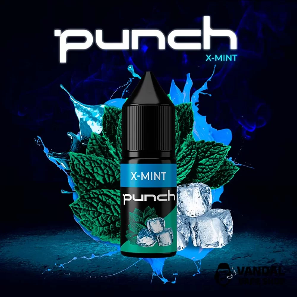 Рідина Punch 15 мл, 65 мг на сольовому нікотині зі смаком м'яти Рідина Punch 15 мл, 65 мг на сольовому нікотині зі смаком м'яти